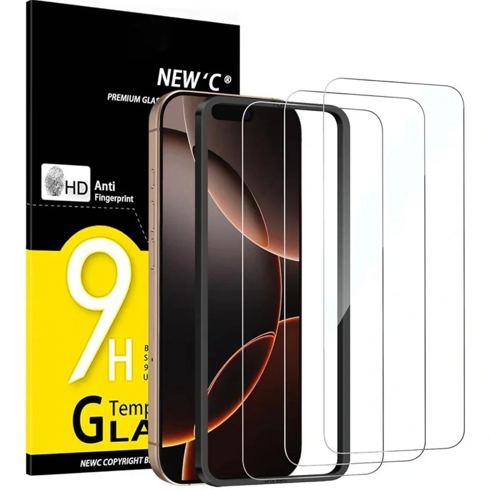 NWT Tempered Glass Screen Protector, Bubble Free (iPhone 17+Pro 16Pro)